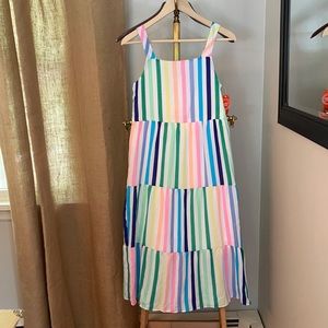 Rainbow sundress with bow detail